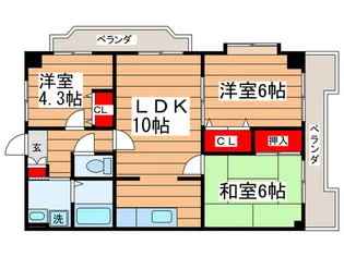シティハイム【3階】の間取り