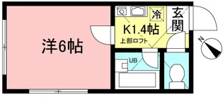 フラット2【2階】の間取り