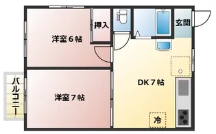 ホーク【1階】の間取り