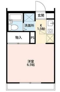 メゾンボヌール菊名B棟【2階】の間取り