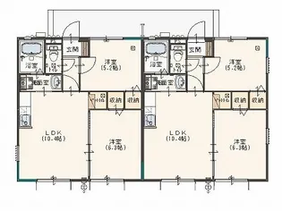 ウッディベル C棟【1階】の間取り