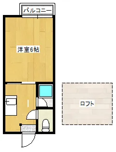 ヒルズアサノ【1階】の間取り