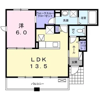 ニューセトルII【1階】の間取り