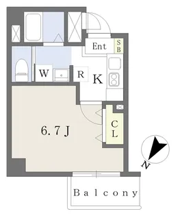 みおつくし此花【5階】の間取り