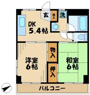 ドミールアオキ【3階】の間取り