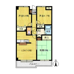 モアグレース岩崎【1階】の間取り
