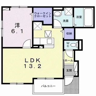 パティオ滝山【1階】の間取り