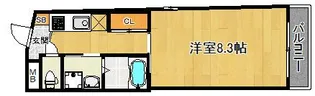 パークウォーク御所北【3階】の間取り