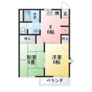 パークヒル春木台 B棟【2階】の間取り
