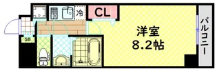 アドバンス大阪ソルテ【10階】の間取り