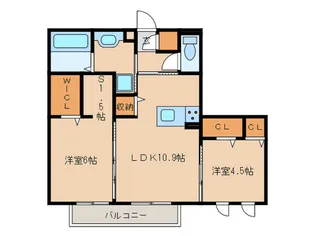 ロータス宇野【2階】の間取り