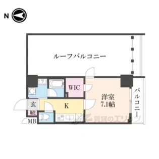 ベラジオ雅び烏丸十条2【9階】の間取り