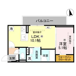 Cube Plage【2階】の間取り