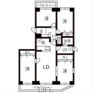 BRO北野【11階】の間取り