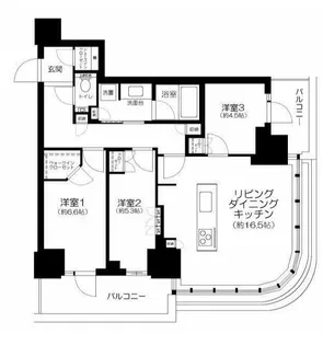 パークシティ中野 ザ タワー ブリーズ【10階】の間取り