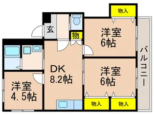FORTUNE PINE【1階】の間取り