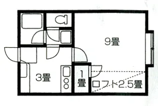 アパルトマンモナミ【1階】の間取り