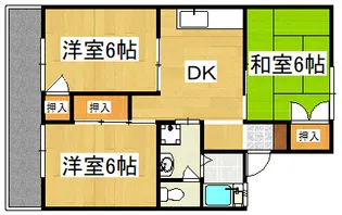 セジュール翠【2階】の間取り