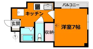 レジデンスピアス【2階】の間取り