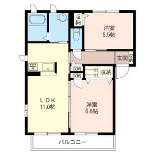 オーメゾンC【1階】の間取り