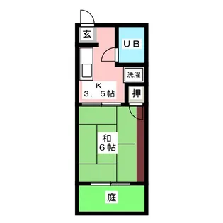 第2サンコーポ岡村【1階】の間取り