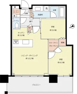 シティタワー【19階】の間取り