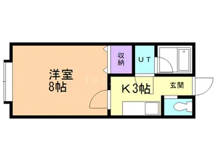 メゾンベローナ【2階】の間取り