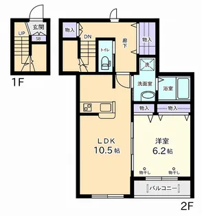 padawan【2階】の間取り