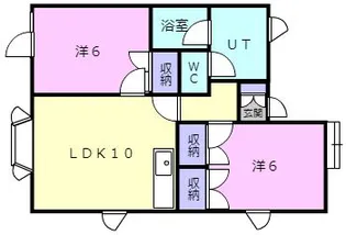 アムウル高野【2階】の間取り