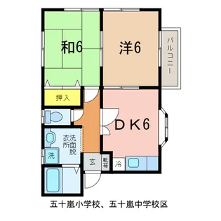 パルクII【2階】の間取り