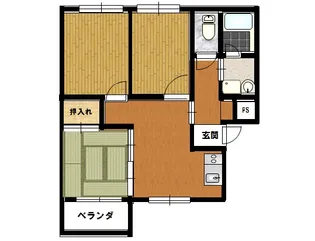 滋賀県長浜市八幡東町【マンション】の間取り