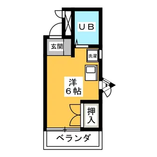 ミナミハイツ【1階】の間取り