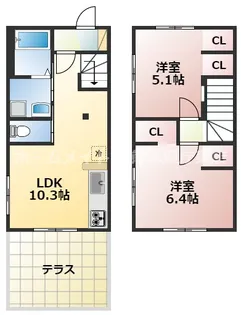 熊本県熊本市南区田井島3【一戸建】の間取り