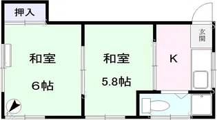 宮代第1コーポ【2階】の間取り