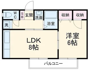 しゃらくホームズ【1階】の間取り