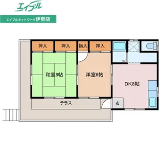 三重県志摩市阿児町甲賀【一戸建】の間取り