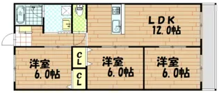 蔵用ハイツ【3階】の間取り