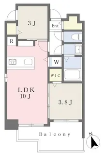 CASA VISTA ASATO【14階】の間取り