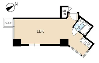 東京都中央区日本橋小網町【マンション】の間取り