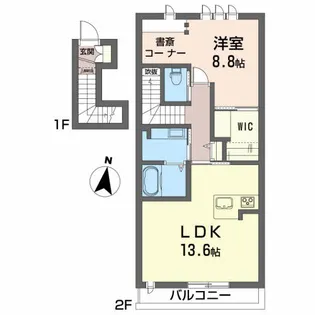 HATAYA HOUSE【2階】の間取り