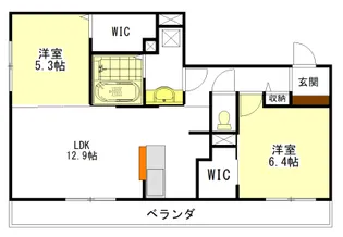 ディーシャンブル南丸之内 A棟【1階】の間取り