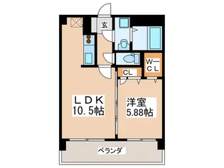 グリーンヒルズ観世【7階】の間取り