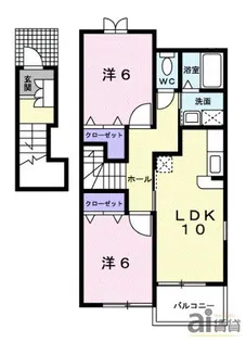 ベル アムール A【2階】の間取り