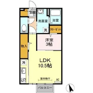 レセンテG・T【2階】の間取り