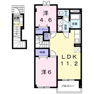 モクレレ【2階】の間取り