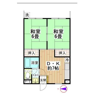 神奈川県足柄下郡湯河原町土肥1【マンション】の間取り