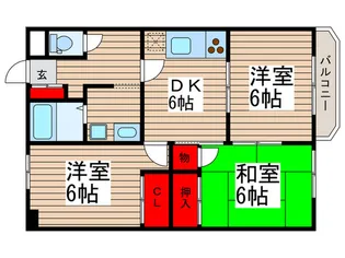 ハ-トピア小林【2階】の間取り