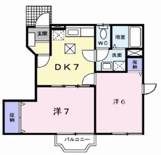 福島県郡山市富田町字猪鹿野久保【アパート】の間取り