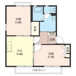 パルテール【2階】の間取り
