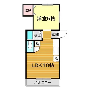 ハイツドマーニ【1階】の間取り